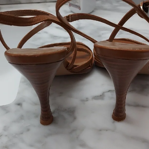 Bebe Tan Strappy Women's Sandals - Picture 3 of 3